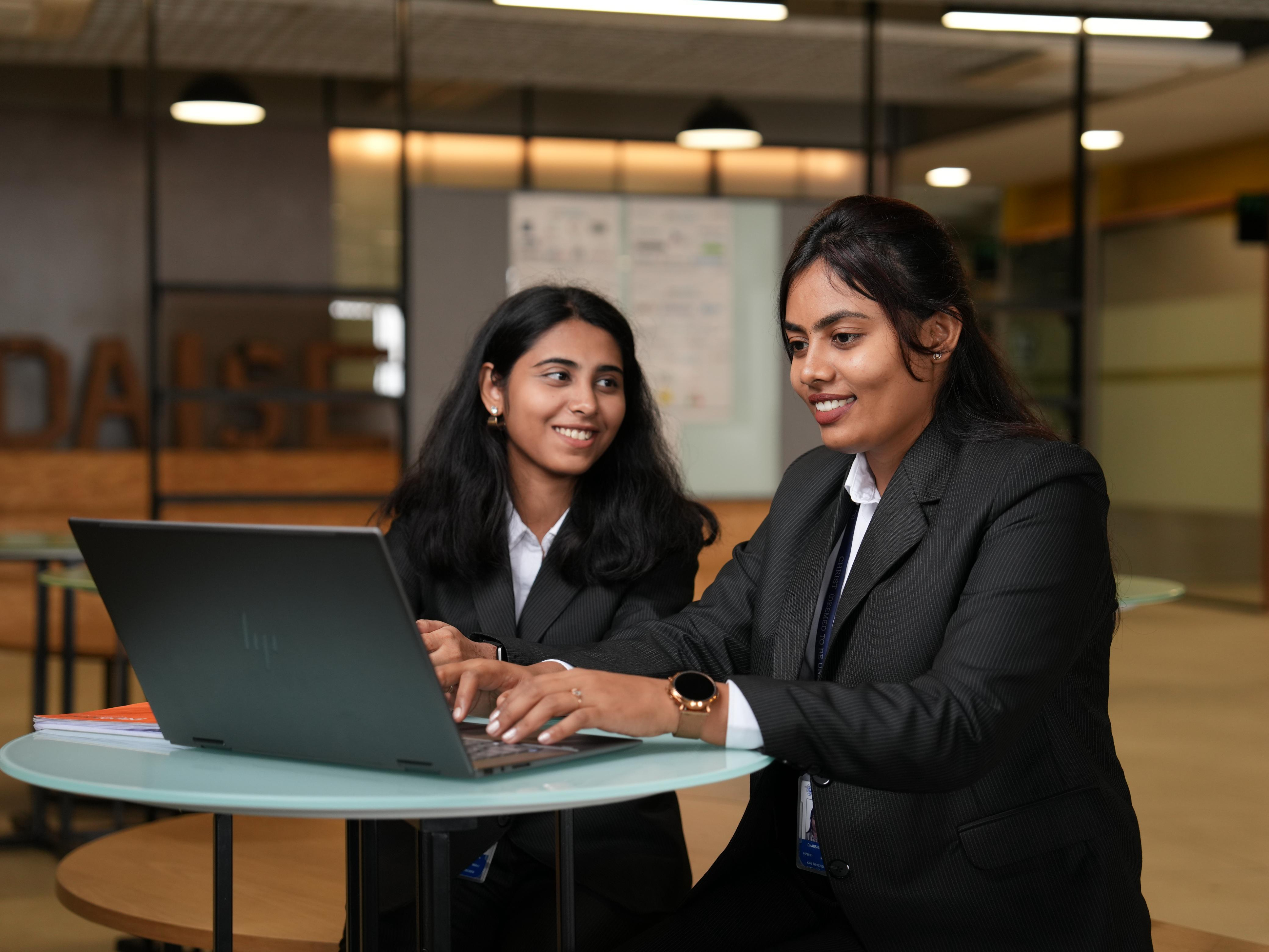 Smiling students